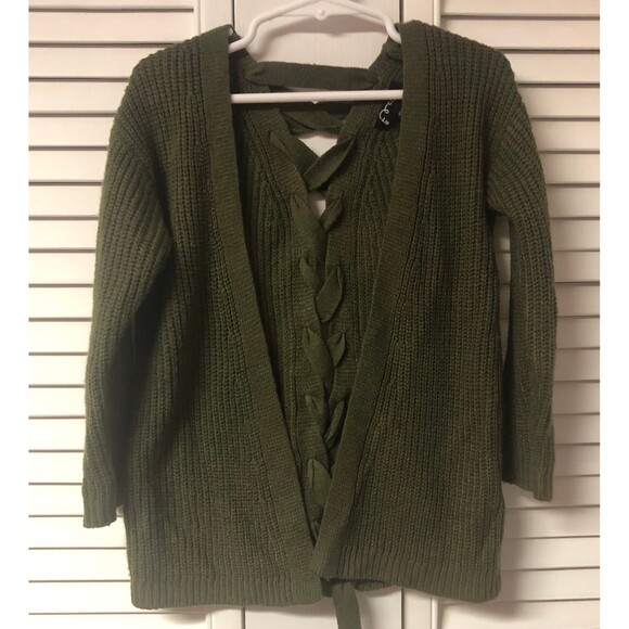 Art class size 4/5 green sweater Cardigan - Picture 1 of 5